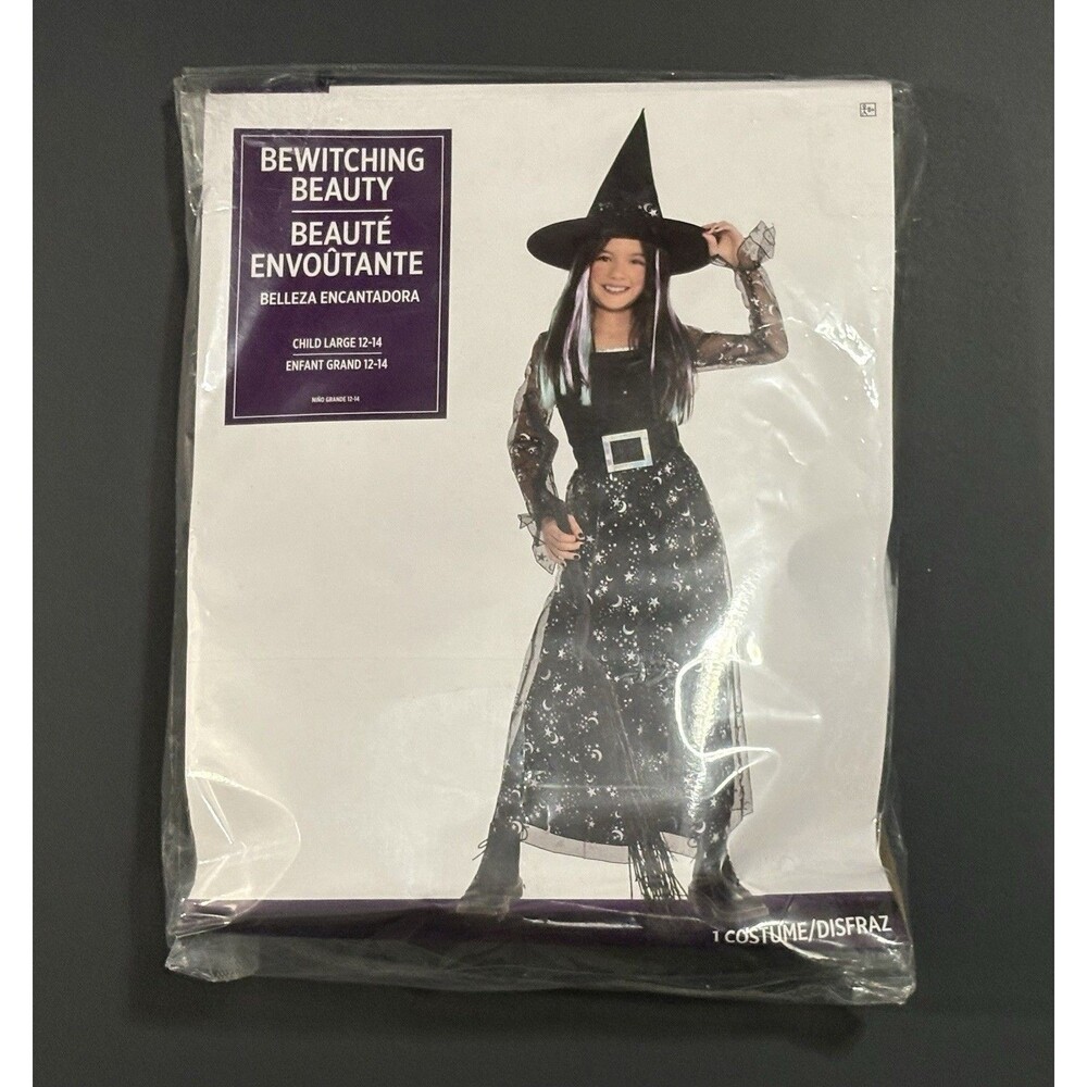 Amscan "Bewitching Beauty" Kids Large Costume (12-14) NWT Halloween